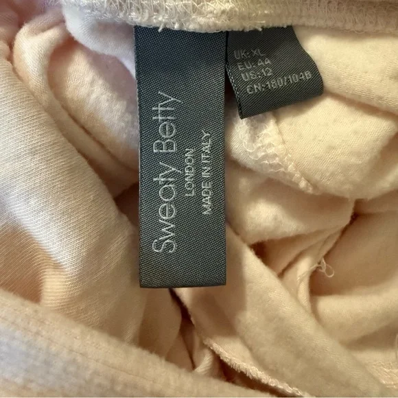SWEATY BETTY Liberate Luxe Fleece Hoodie in Tulle Pink Size 12 - Picture 7 of 10